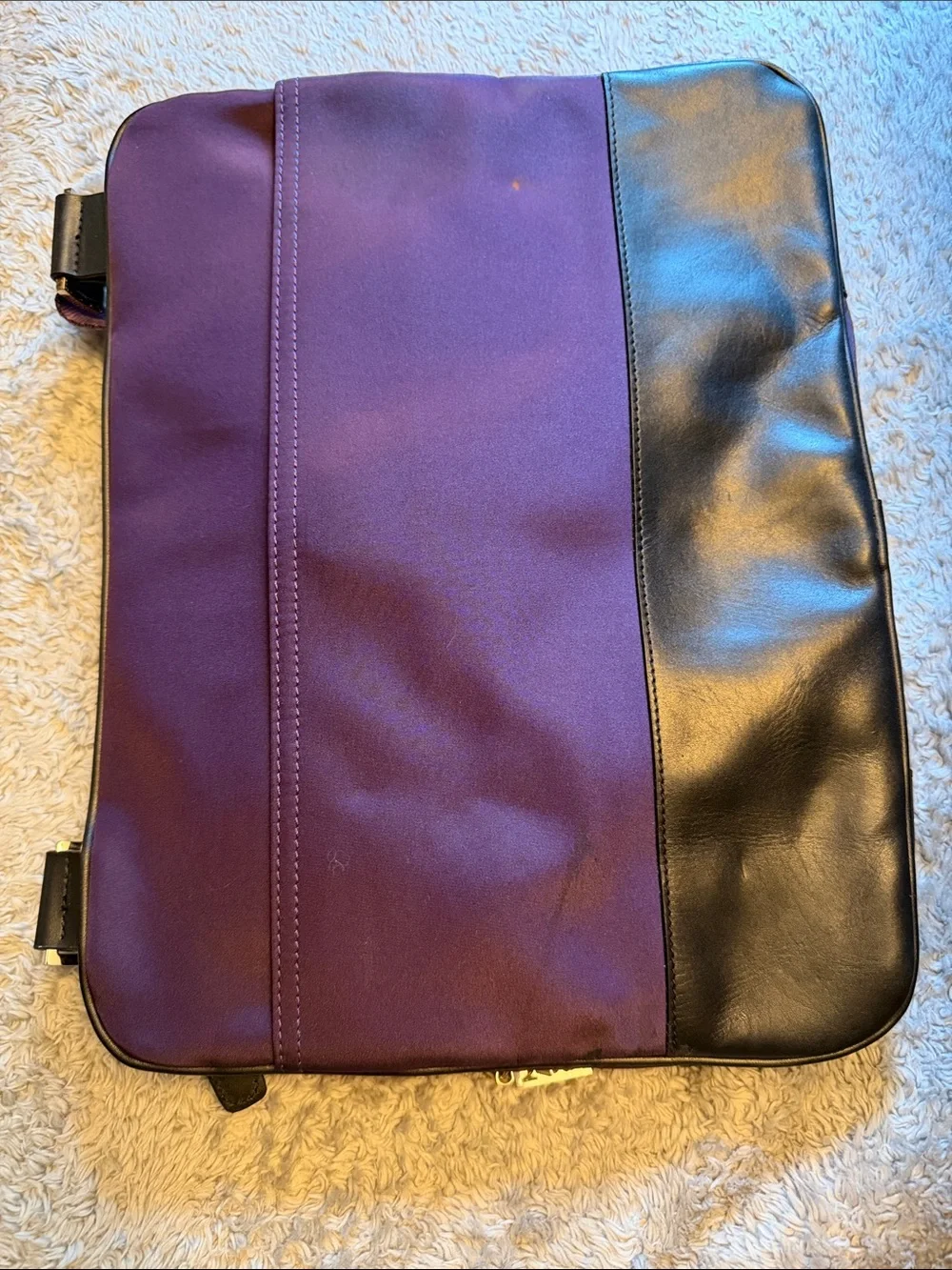 Maxx New York Purple Laptop Sleeve with Black Accents